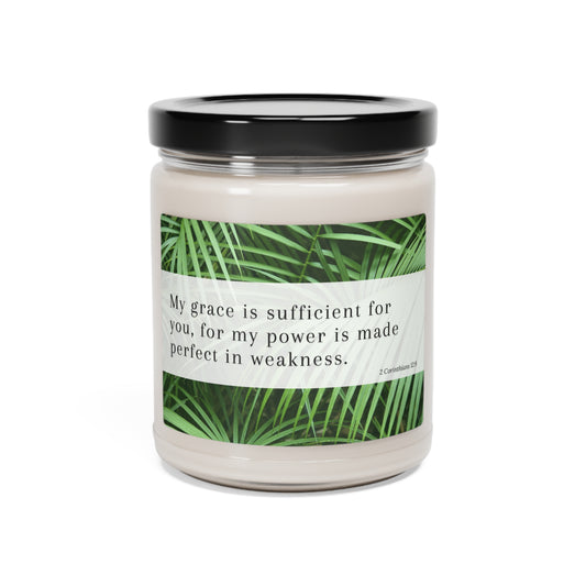2 Corinthians 12:9 Scented Soy Candle, 9oz