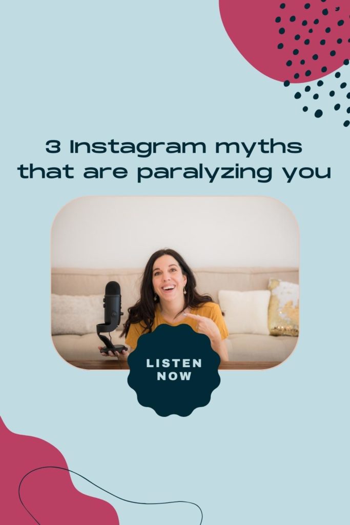 3 Instagram Myths that are Paralyzing with host, Allison Scholes on the Social Media for Mompreneurs Podcast