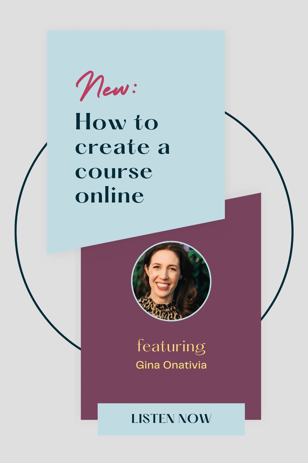 graphic with a photo of a woman, how to create a course online